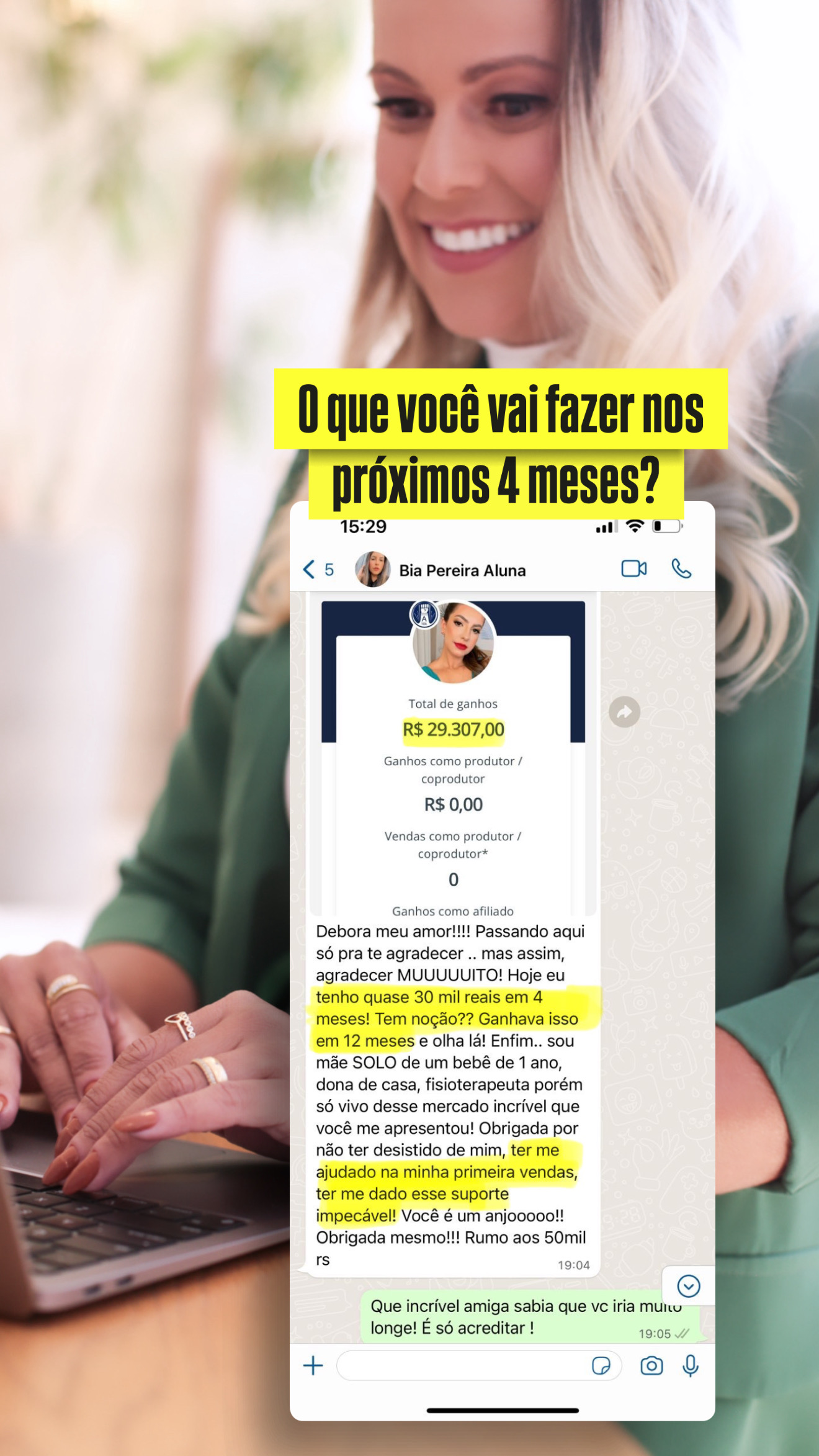 Prova social 4 meses